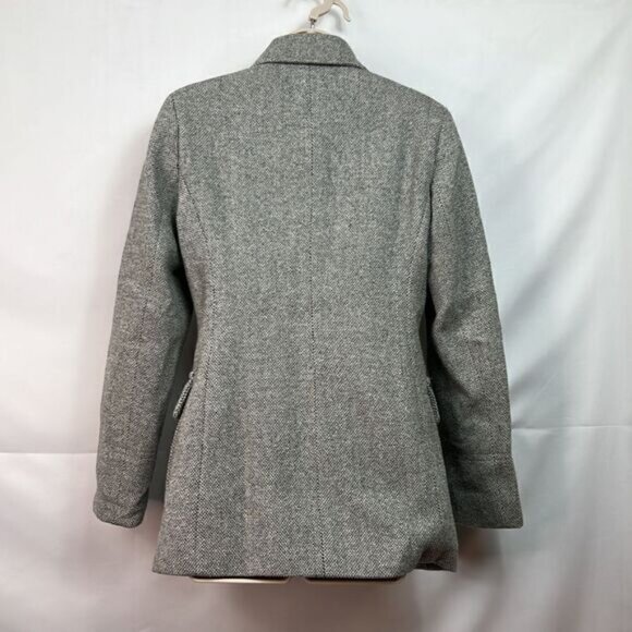 Calvin Klein Gray wool double breasted coat size 2 NWOT - Picture 7 of 13